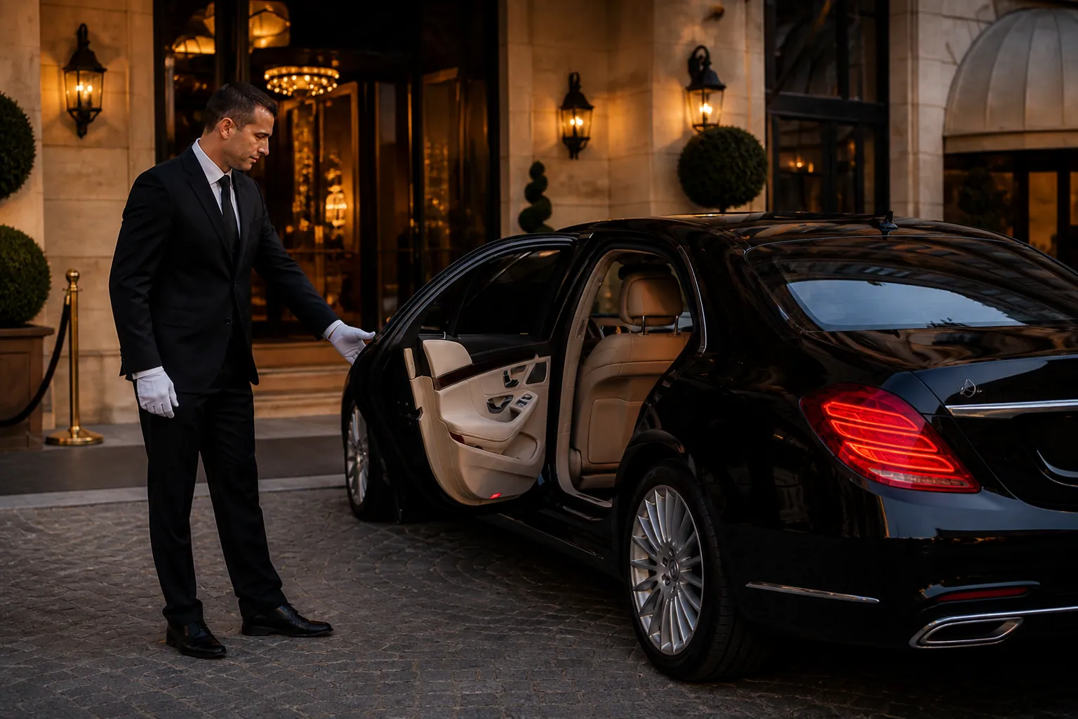 Berlina premium y chófer para una llegada de lujo a un aeropuerto de Marruecos