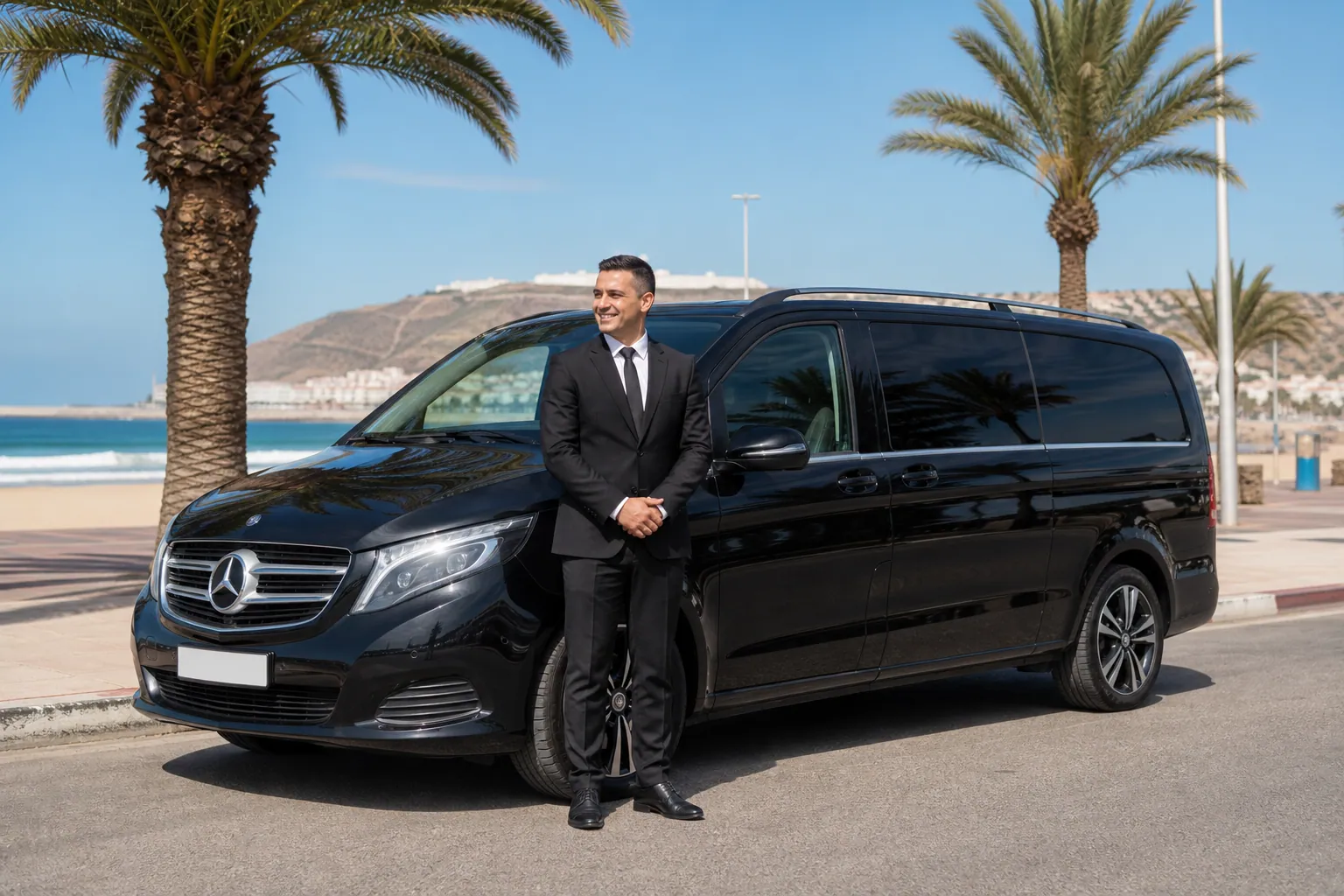 Costa de Agadir al final de un traslado privado desde Marrakech